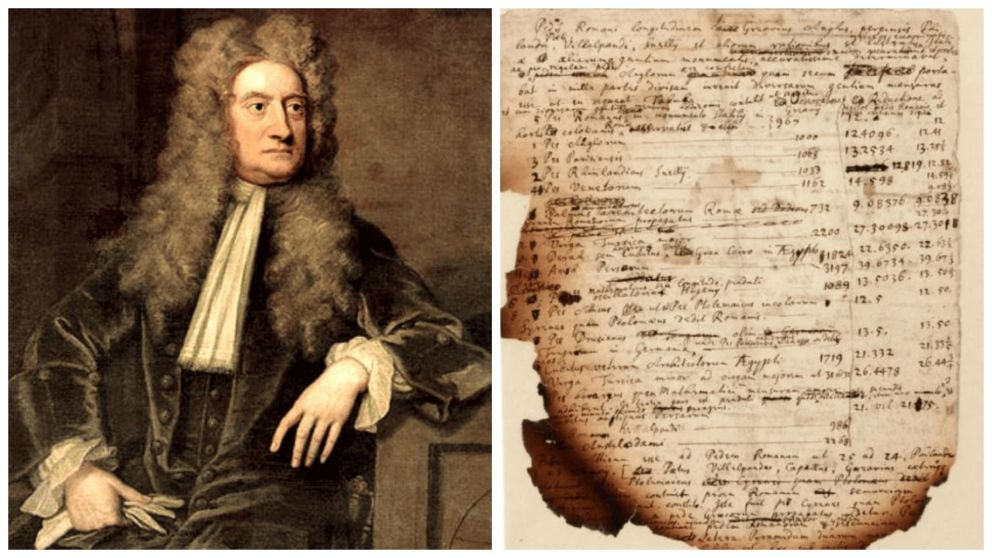 Isaac Newton vaticinó en un escrito del año 1704 cuando el mundo llegaría a su fin.