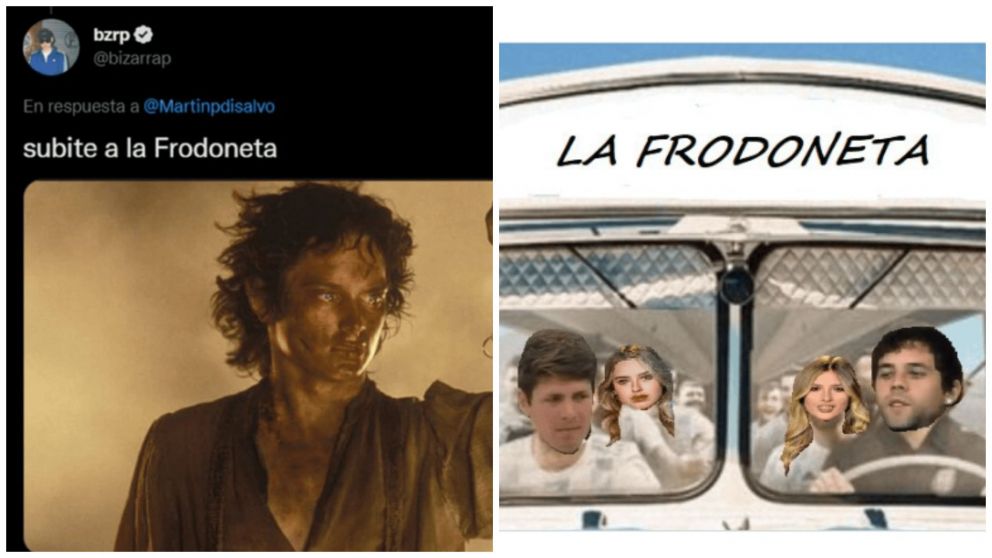 La "Frodoneta" que impulsan Coscu, Duki y Bizarrap es viral (Twitter/@Martinpdisalvo).