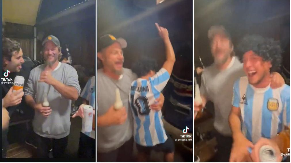 Así "Ragnar" de "Vikings" demostró su fanatismo por Diego Maradona.