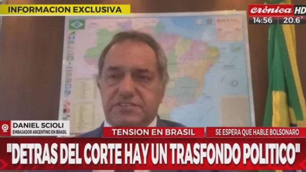 Daniel Scioli pidió un mensaje público de Bolsonaro para bajar la tensión en Brasil.