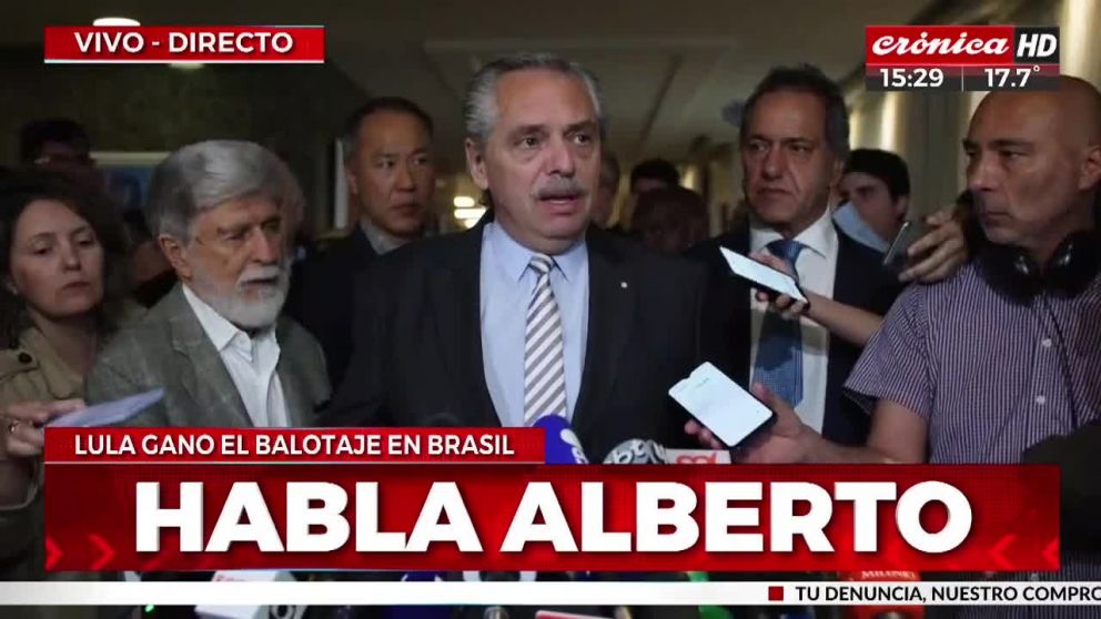 Alberto Fernández: "Lula va a visitar Argentina antes de asumir".