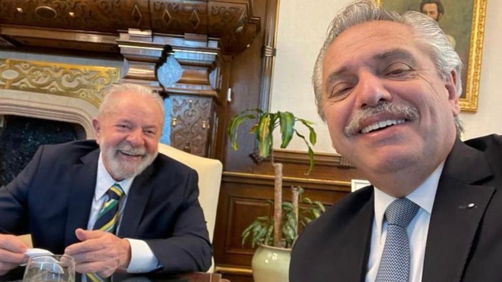 Lula Da Silva y Alberto Fernández volverán a estar cara a cara este lunes en San Pablo, Brasil (Gentileza @alferdez/Twitter).