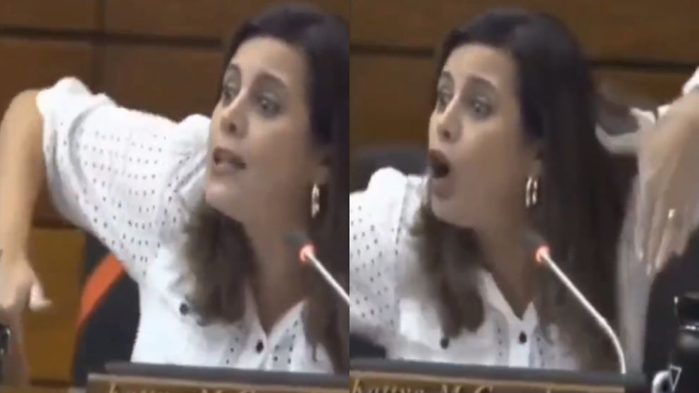 Los movimientos de la diputada se volvieron viral.