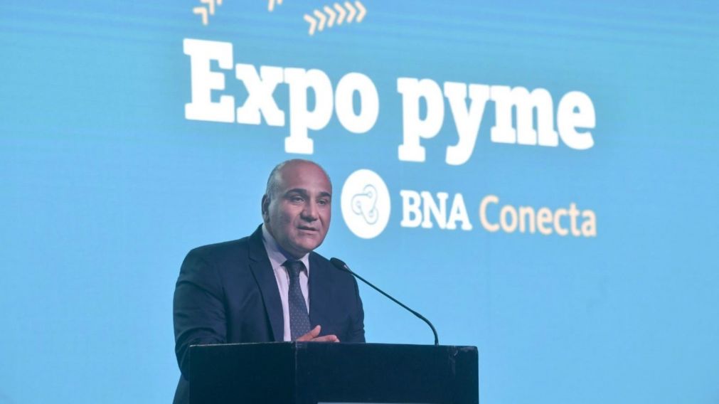 Juan Manzur, jefe de Gabinete de la Naci�n, particip� de la apertura de la muestra �Expo Pyme BNA Conecta�.