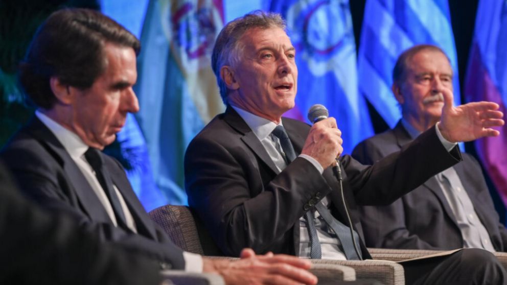 Mauricio Macri se presentó en un panel de ex presidentes latinoamericanos en Miami.