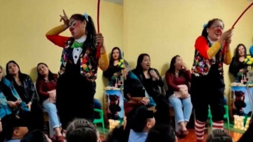 Un nene reveló la infidelidad de su papá durante una fiesta y el insólito momento se volvió viral (Imagen captura vídeo).