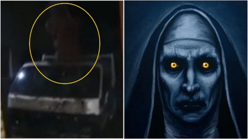 Aterrador video: graban a una bruja de escalofriante aspecto que ataca a los vecinos de un cementerio