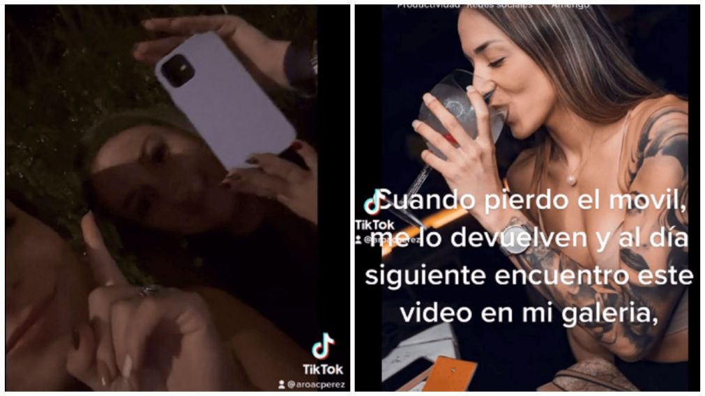 Dos chicas le devolvieron un iPhone a otra joven y son virales (TikTok/@aroacompaany).