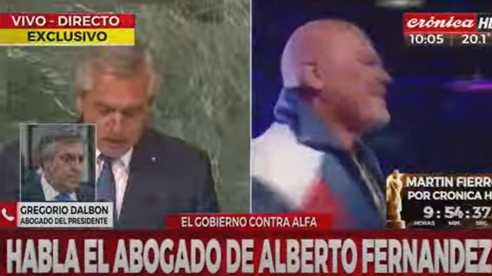 Gregorio Dalbón emplazó al empresario que atribuyó un hecho de corrupción al primer mandatario (Captura Crónica HD).