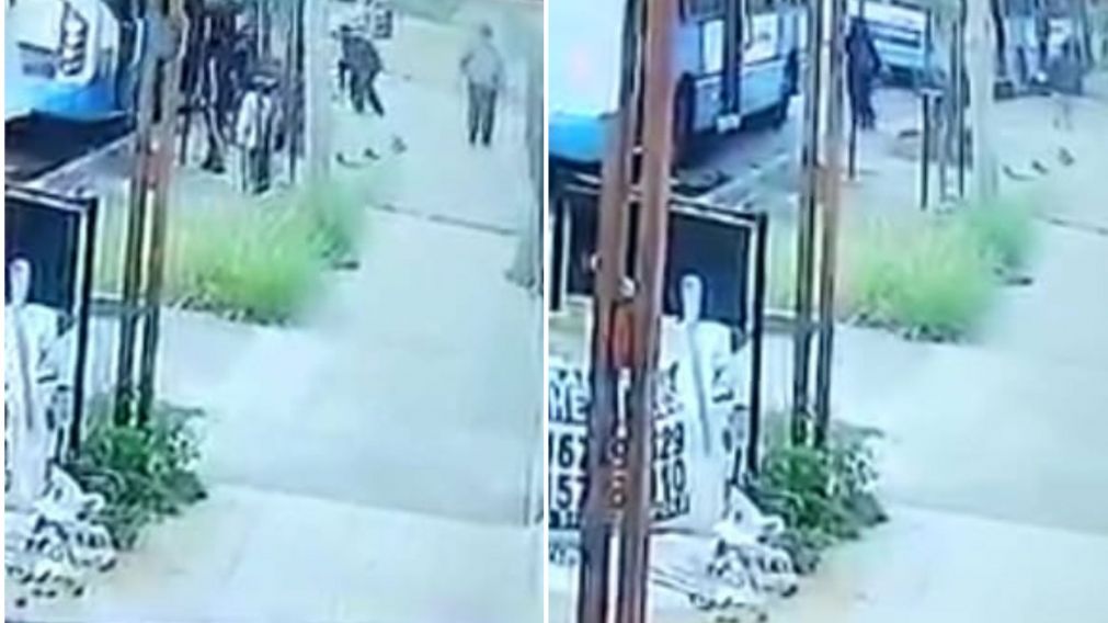 La víctima tuvo que ser internada por los golpes recibidos (Captura de video).