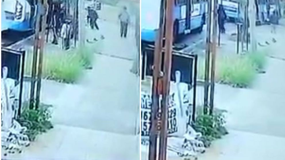 La víctima tuvo que ser internada por los golpes recibidos (Captura de video).