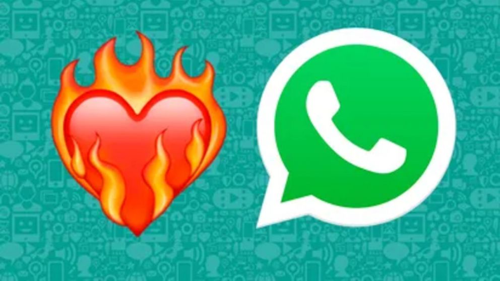El emoji del corazón en llama fue uno de los últimos en sumarse a WhatsApp.