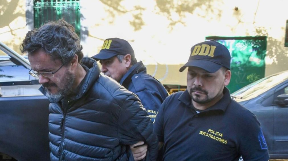 Martín Del Rio en uno se sus traslados a la fiscalía.