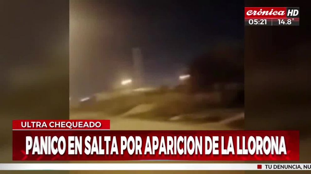 El extraño suceso ocurrió en la provincia de Salta (Captura de TV).
