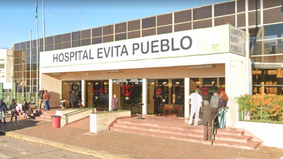 El sujeto baleado fue internado en este centro de salud ubicado en el sur del Gran Buenos Aires.