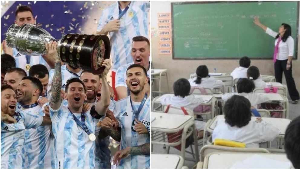 "Por la Scaloneta": el ingenioso y llamativo incentivo de un colegio para que los alumnos no se lleven materias