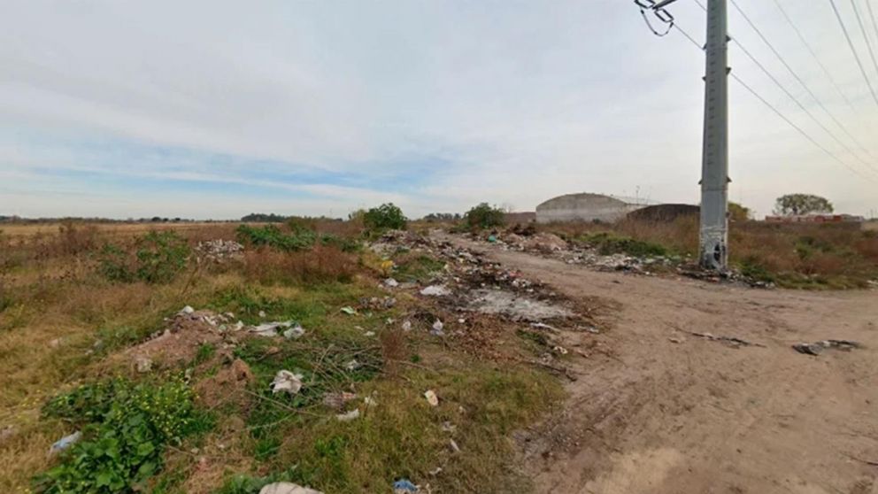 El descampado donde encontraron los restos de Alexander.