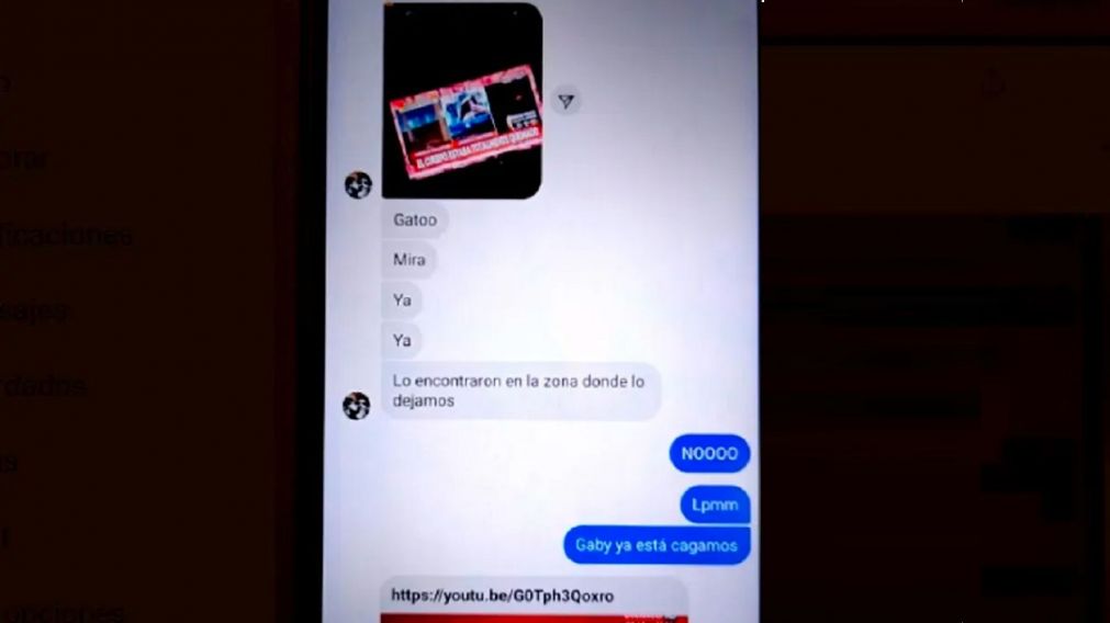 El chat de los asesinos del chico de 13 a�os: "�Gato, lo encontraron donde lo dejamos!".