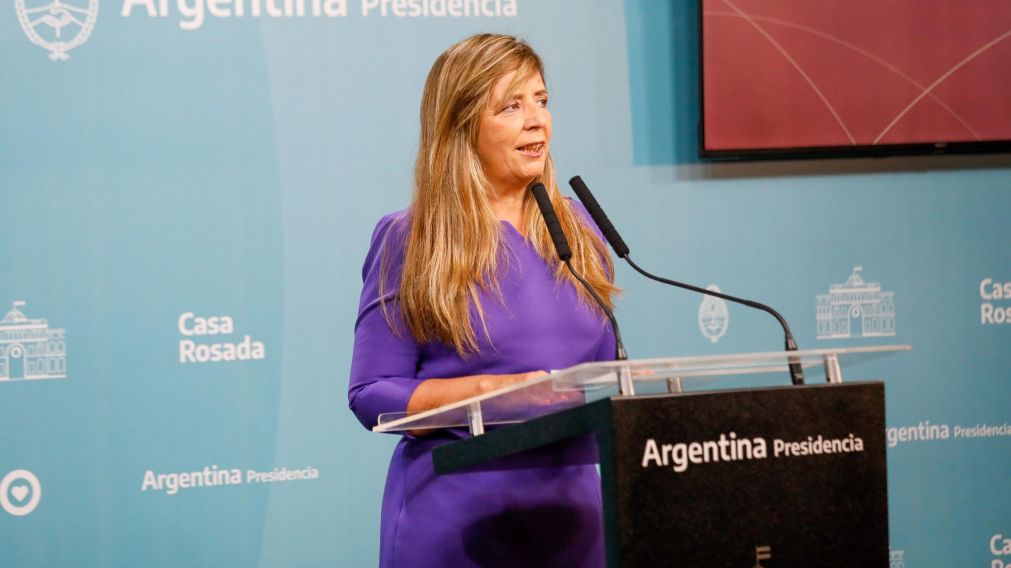 La portavoz presidencial se refirió a diversos temas de política, economía, gremialismo y seguridad en espectáculos masivos. (Foto Télam).