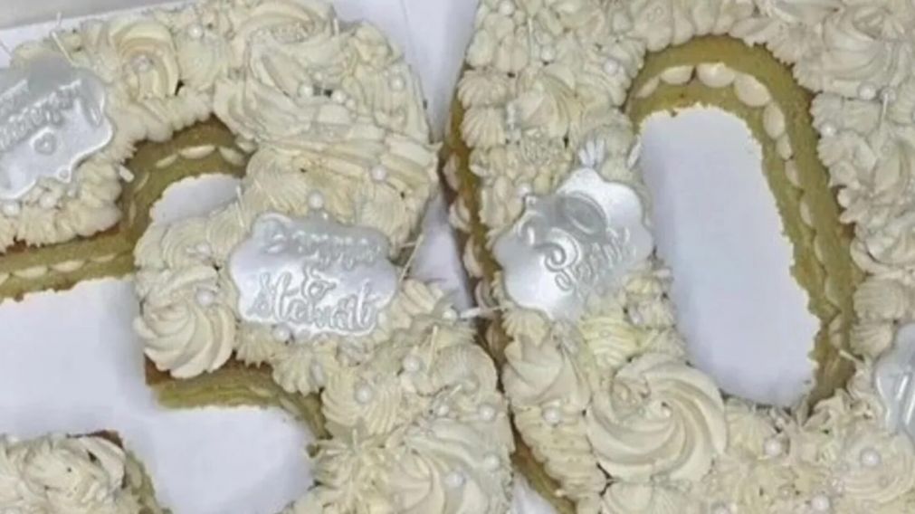 Encargó una torta para el aniversario de sus papás y recibió algo que la decepcionó (Imagen captura vídeo).