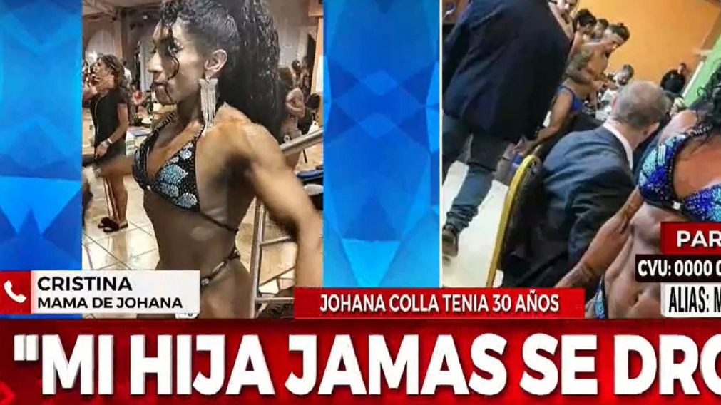 La fisicocultursita argentina Johana Colla murió tras una competencia en Brasil.