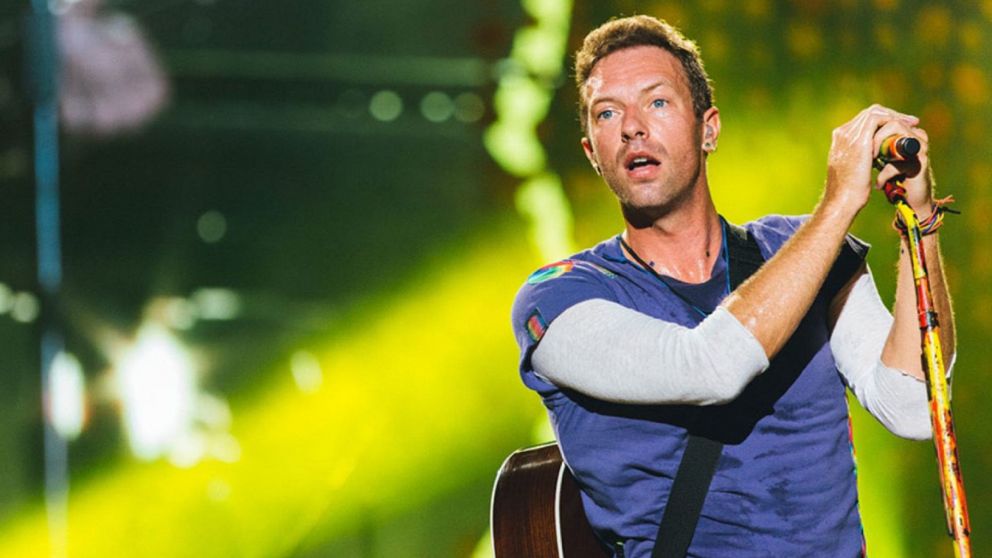 Chris Martin, cantante de Coldplay.