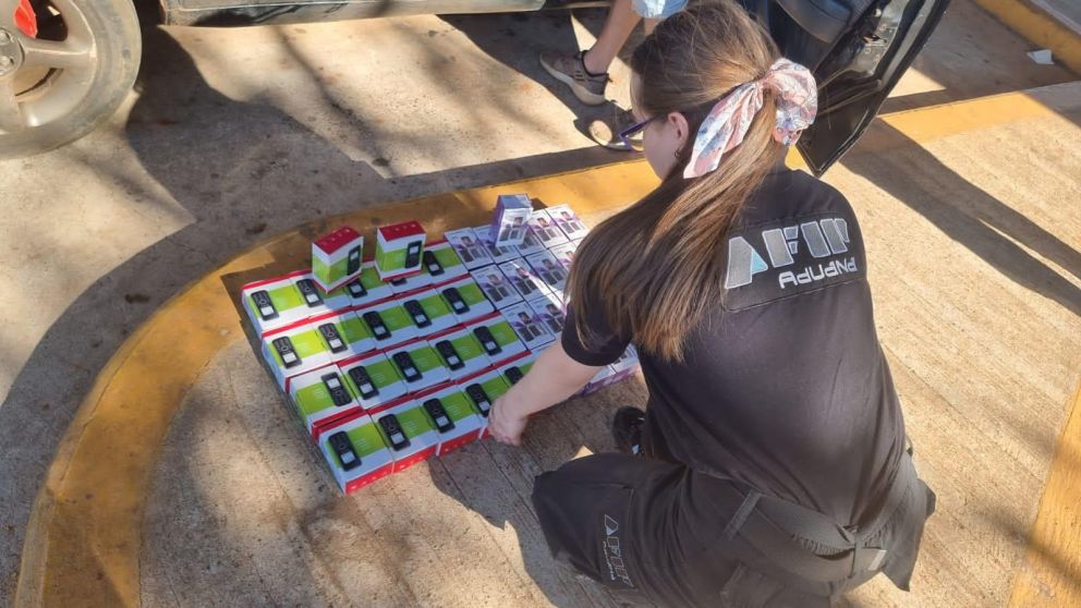 El operativo en Misiones que permitió incautar los celulares.