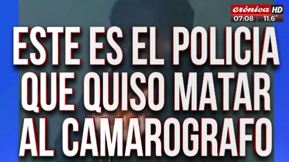 Este es el policía que atentó contra la vida del camarógrafo