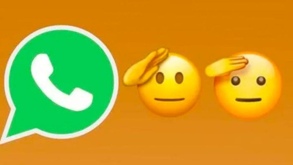 Descubrí el significado del emoji "cara de saludo" de WhatsApp.