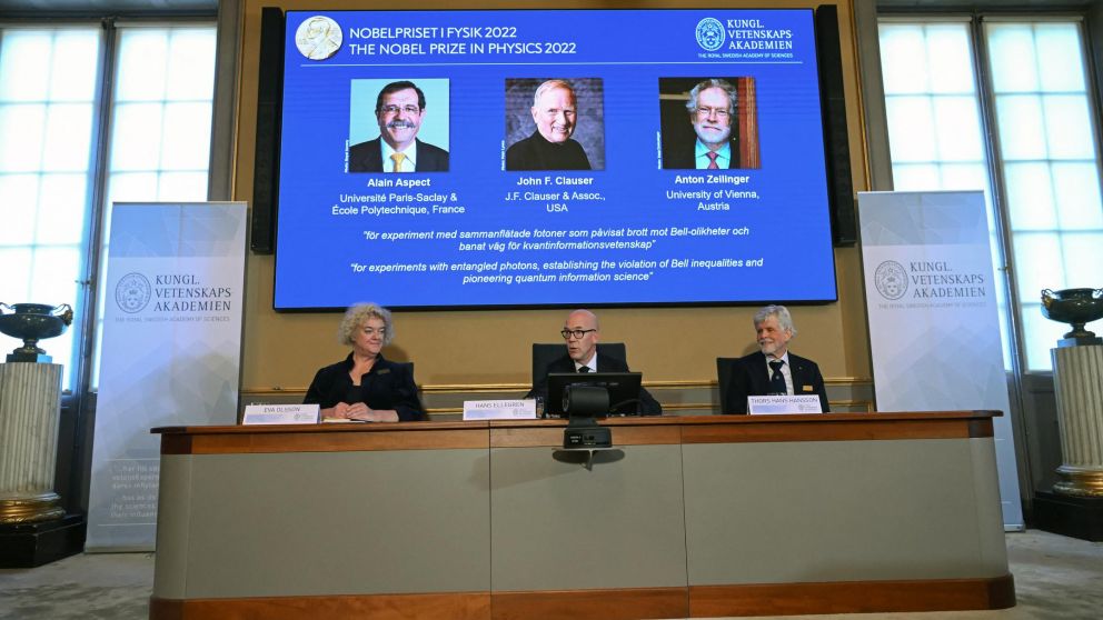 Dos europeos y un estadounidense se quedaron con el Premio Nobel de Física (Télam).