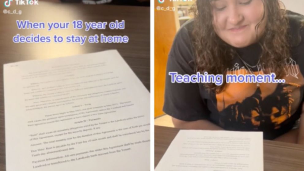 Una usuaria de Tik Tok se hizo viral por cobrarle alquiler a su hija.