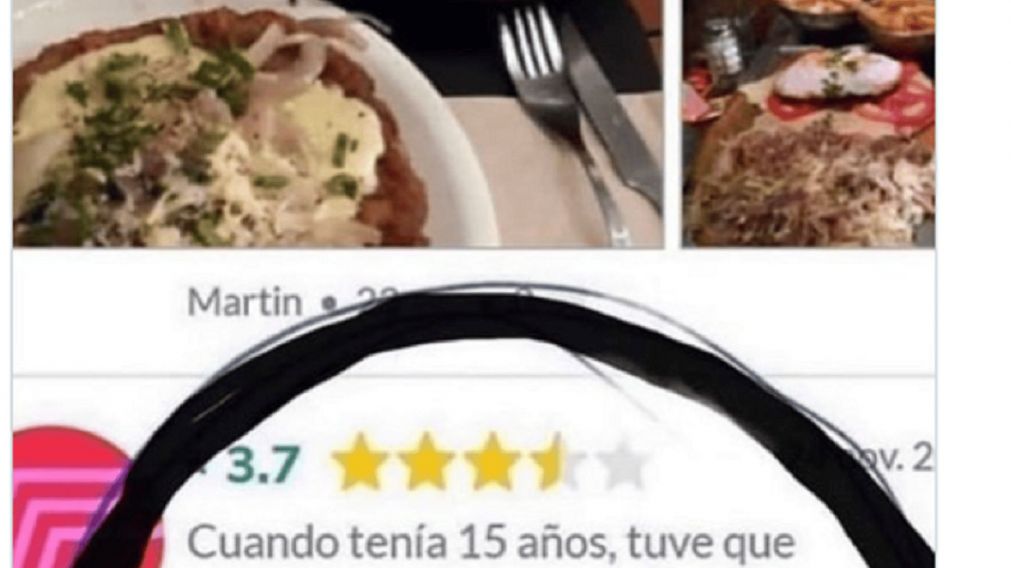 La insólita reseña de una milanesa es furor en las redes sociales (Twitter/@MazoArgento).