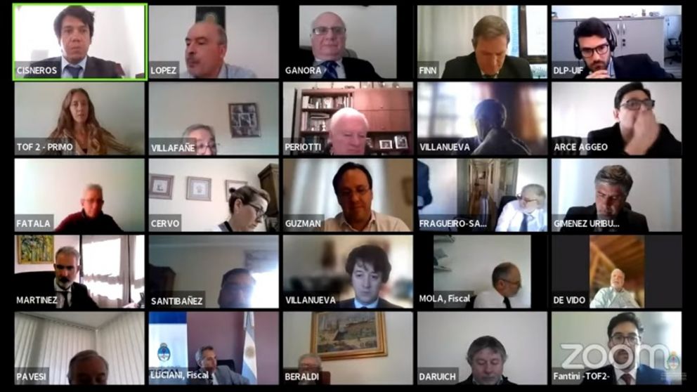 Este lunes continúan los alegatos de la Causa Vialidad con la defensa de Lázaro Báez (Captura de pantalla).