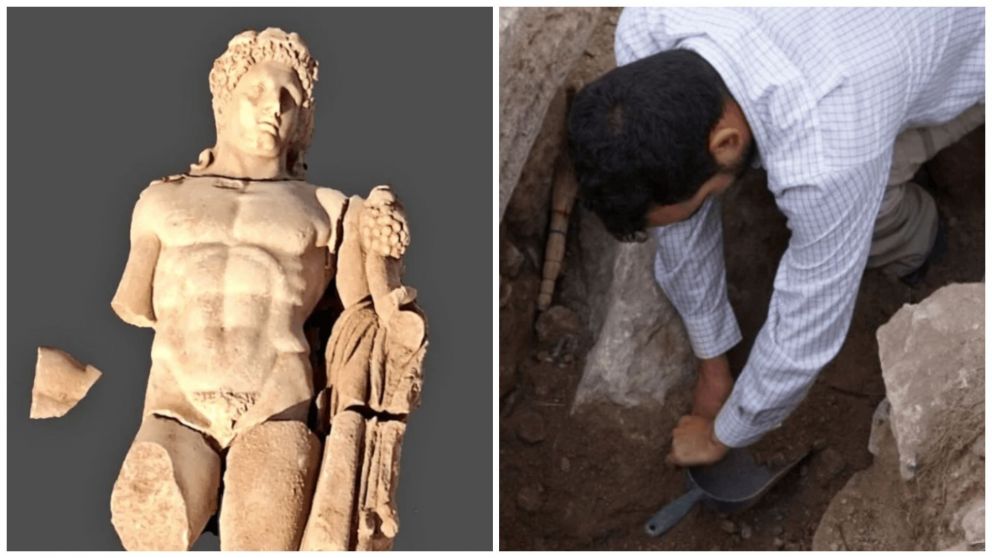 Encontraron una estatua enorme de H�rcules (Ministerio de Cultura de Grecia).
