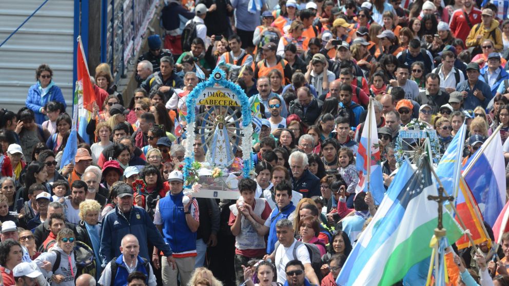Se espera una multitud para este sábado por la peregrinación de Luján (Crónica/Hernán Nersesian).