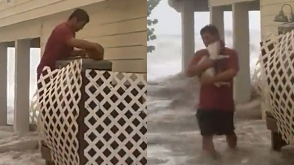 Secuencias del emotivo rescate en medio del caos