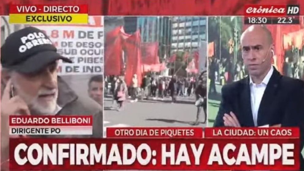 El referente del Polo Obrero aseguró que la forma de protesta elegida “no es extorsiva” y que detrás “hay un reclamo”.