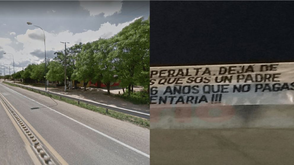 En un pasacalle, una joven de Santiago del Estero le dedicó un polémico mensaje a su ex pareja.