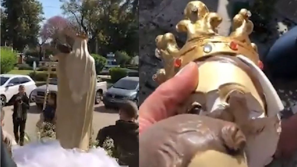 Un testigo film� el imprevisto y lo comparti� en redes sociales. 