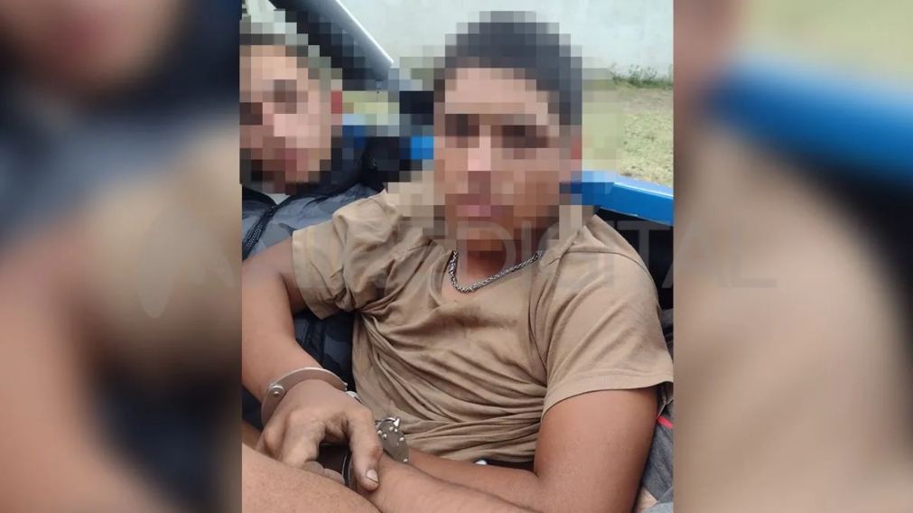 El hijo más chico de Cantero en una de sus detenciones. Gentileza Arie de Santa Fe.