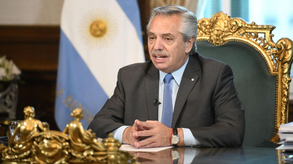 El presidente Alberto Fernández, en su exposición en la Conferencia Sanitaria Panamericana.