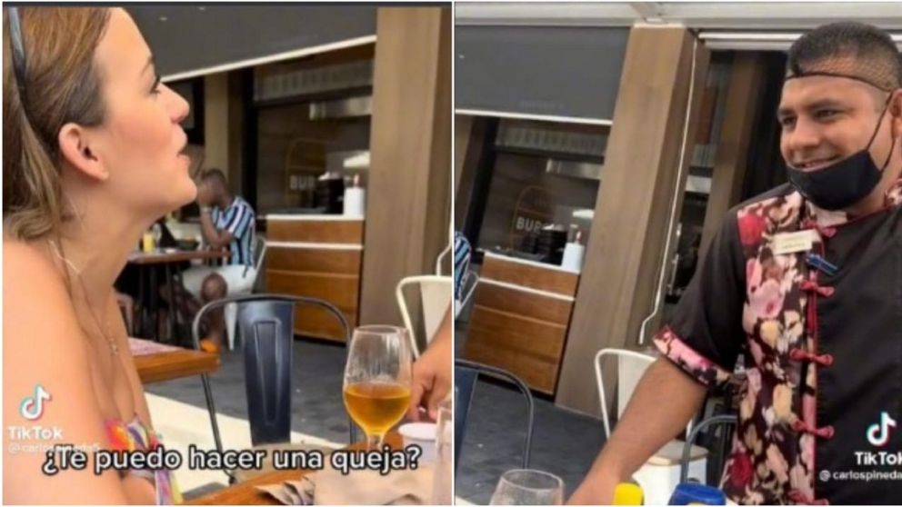 Intento hacerle una "broma" al mozo y recibió una sorpresiva respuesta que estalló en las redes.