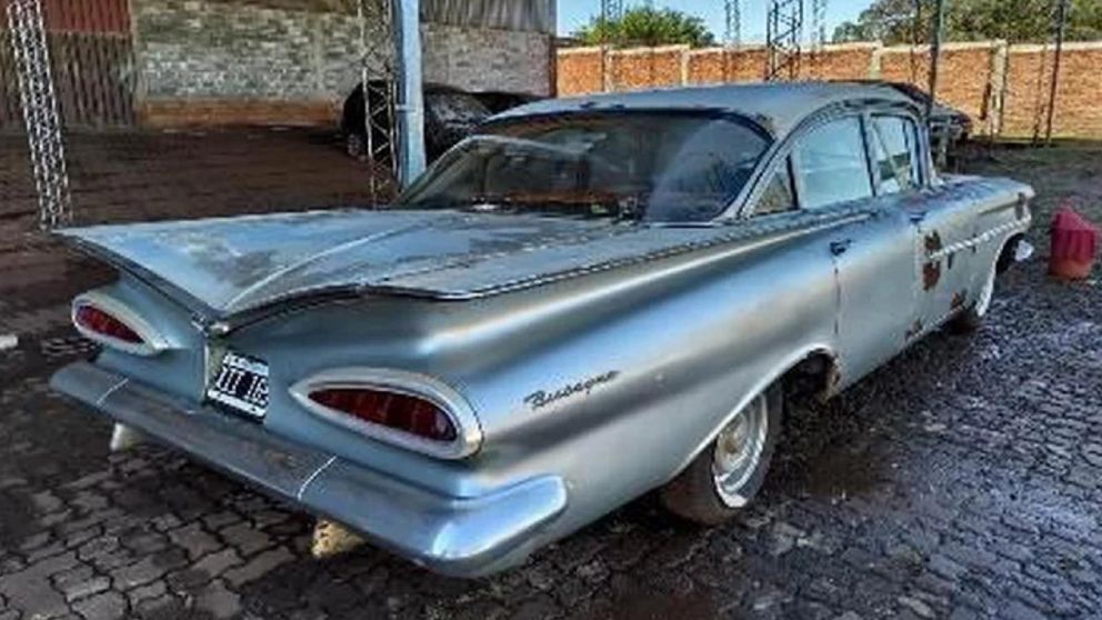 La estrella de la subasta es un Chevrolet Biscayne del año 1959.