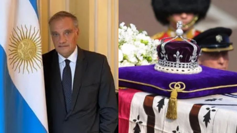 El embajador argentino estuvo en la ceremonia rindiendo sus condolencias