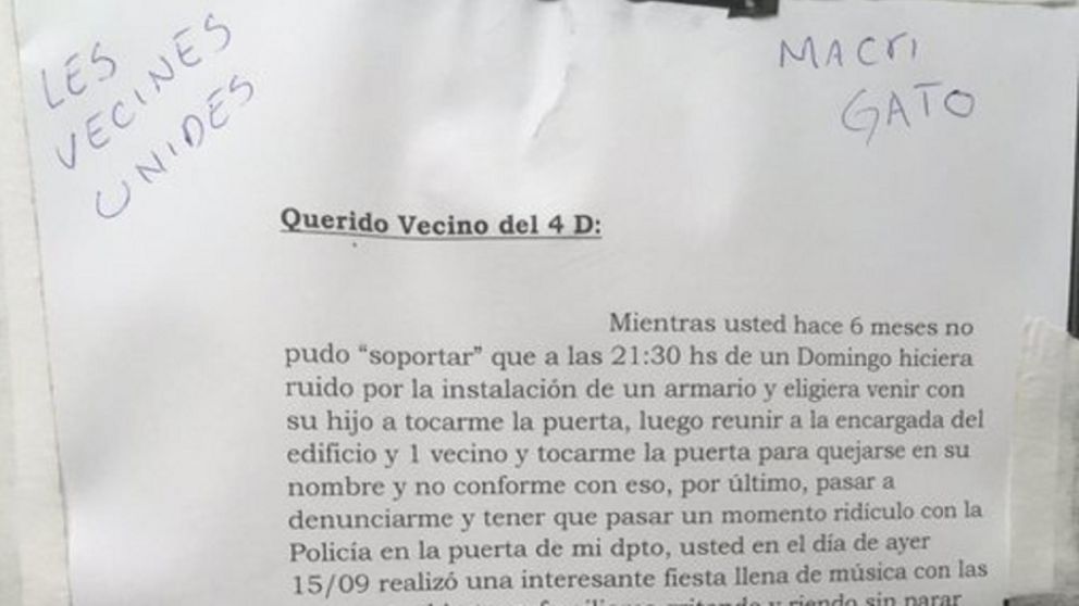 El vecino en cuestión lo había denunciado ante la policía anteriormente.