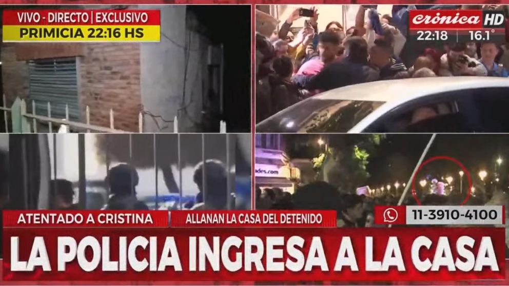 Allanan la casa de Nicolás Carrizo.