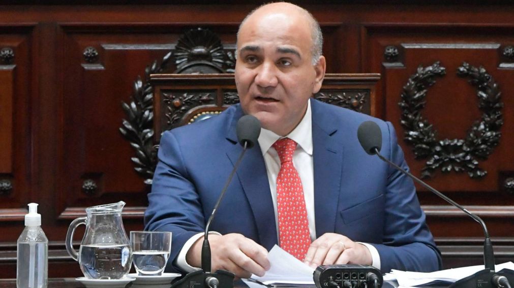 Juan Manzur, jefe de Gabinete, durante su presentación de este miércoles en Diputados.