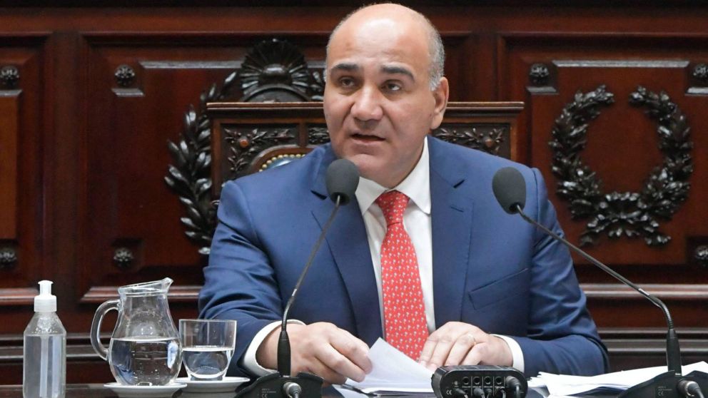 Juan Manzur, jefe de Gabinete, durante su presentación de este miércoles en Diputados.