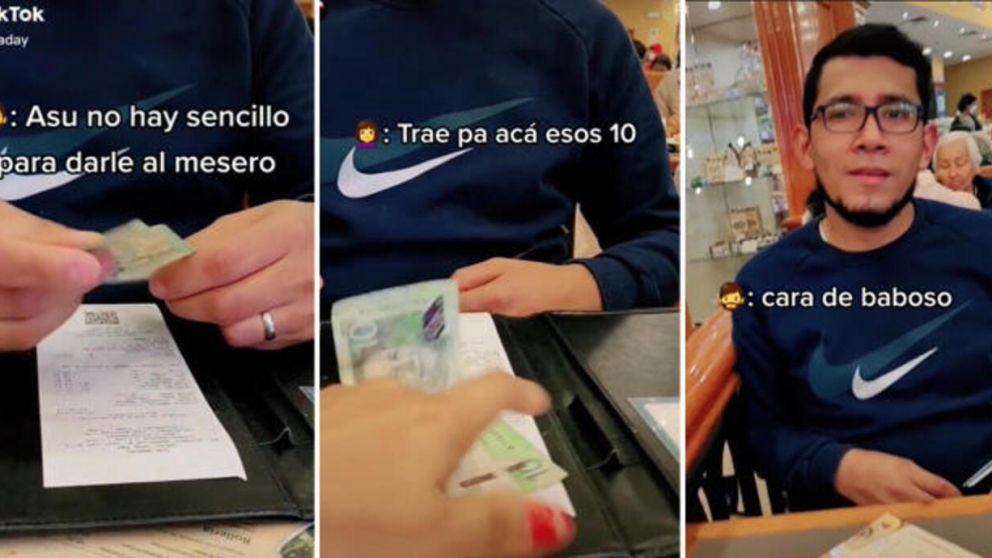Tuvieron un noble gesto con el mesero de un restaurante, lo compartieron en TikTok y el clip se hizo viral.
