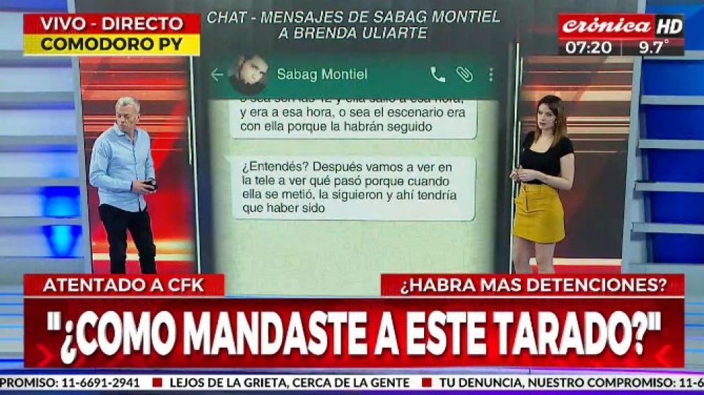 Ataque a CFK: los mensajes de la tercera detenida